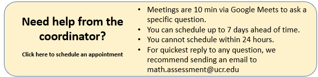 Schedule an MPA Appointment with the coordinator