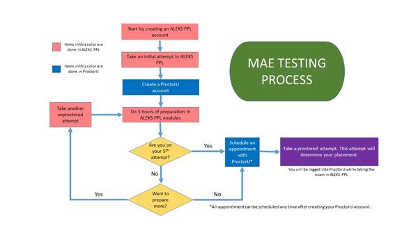 Placement testing flowchart