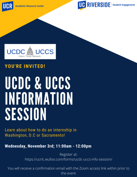 UCDC-UCCS Info Sessions