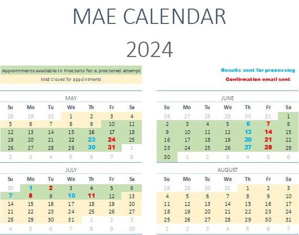 MAE Calendar