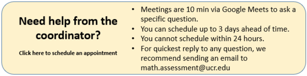 Schedule an appointment with the MPA coordinator