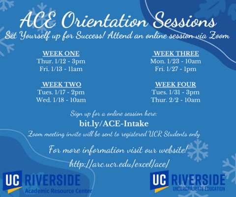 ACE Orientation Session -W23
